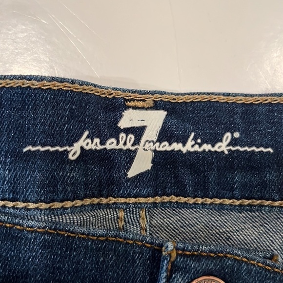 7 For All Mankind High Waist Ankle Gwenevere Size 32 - Picture 9 of 16